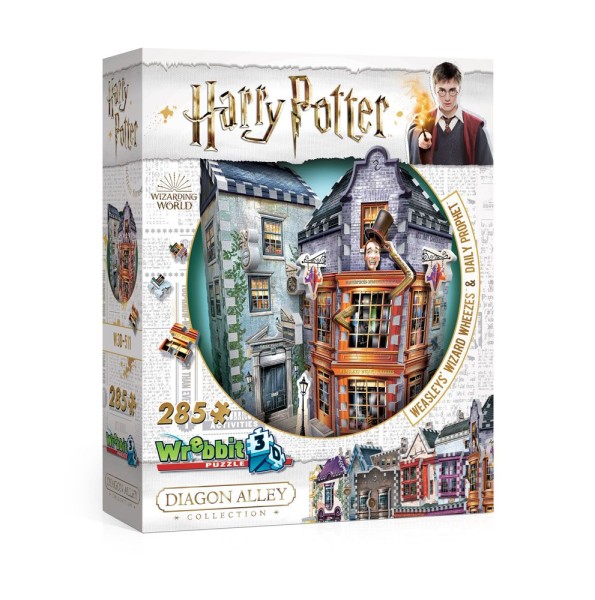 Harry Potter: 3D Puzzle Zauberscherze und der Tagesprophet